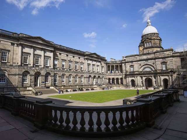 A general view of the University of Edinburgh Old College, Edinburgh. Picture: PA
