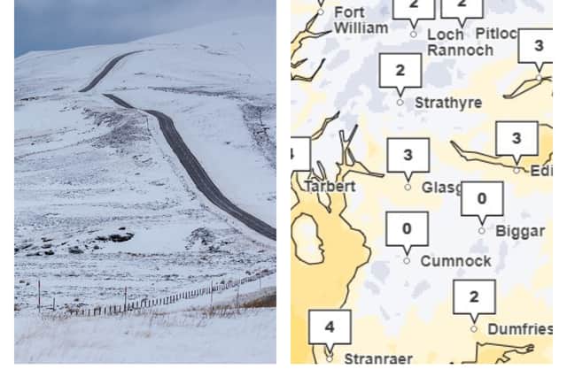 Temperatures are expected to drop sharply across Scotland due to the affects of Hurricane Kirk