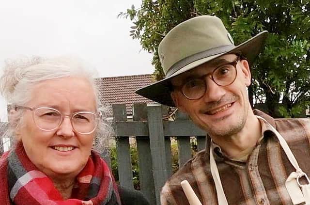Chris Ormiston with his mother Elizabeth. Picture: Angela Letts/SWNS