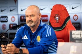 Steve Clarke is without 10 first team players for the Nations League double header against Croatia and Portugal this coming week. Cr: SNS Group.