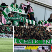 Celtic fans take in the club's first Women's Champions League game at New Douglas Park. Cr: SNS Group.