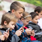 Kids on phones