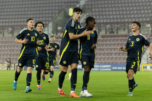 Scotland under-21s can take a step closer to qualification for the Euros in Slovakia next year this Friday at Tynecastle. Cr: SNS Group.