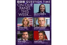 The panel for Question Time this evening.