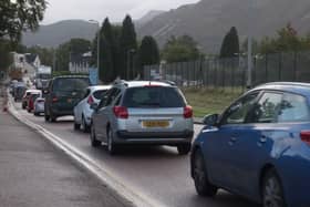 A scene of the traffic queues in Fort William. Picture: Lochaber Chamber of Commerce