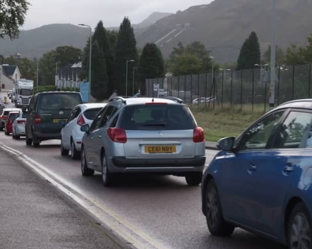 A scene of the traffic queues in Fort William. Picture: Lochaber Chamber of Commerce