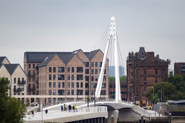 The new £30 million Govan-Partick Bridge over the River Clyde has brought the two communities together