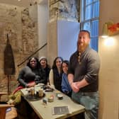 My Secret Food Tours party: from l to r: Brianne, Colin and Renee Duffy, Gaby Soutar and Carlos Anton Moya