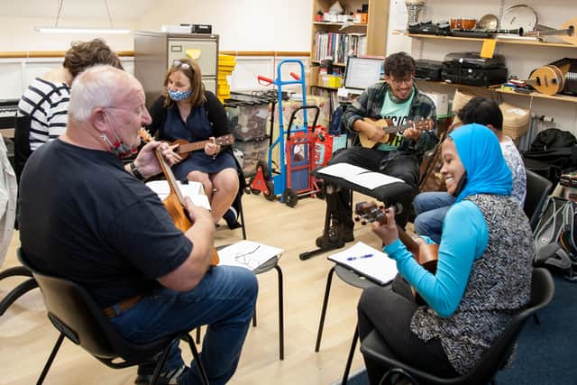 A ukulele workshop held by Music Broth in Glasgow
