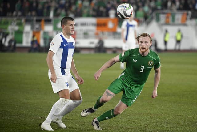 Liam Scales netted for Republic of Ireland in Helsinki.
