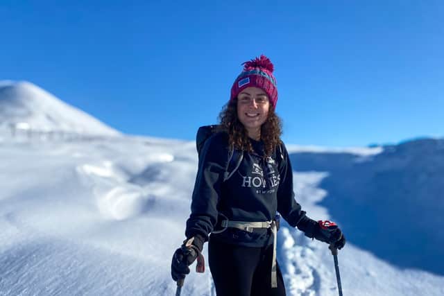 Maggie Coll, 31, will spend five months counting penguins in Antarctica. Picture: UKAHT/SWNS