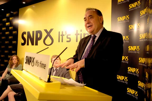 SNP leader Alex Salmond holds a press conference from the party's McDonald Street headquarters in Leith in May 2007 ahead of the election. Picture: Jane Barlow/NationalWorld