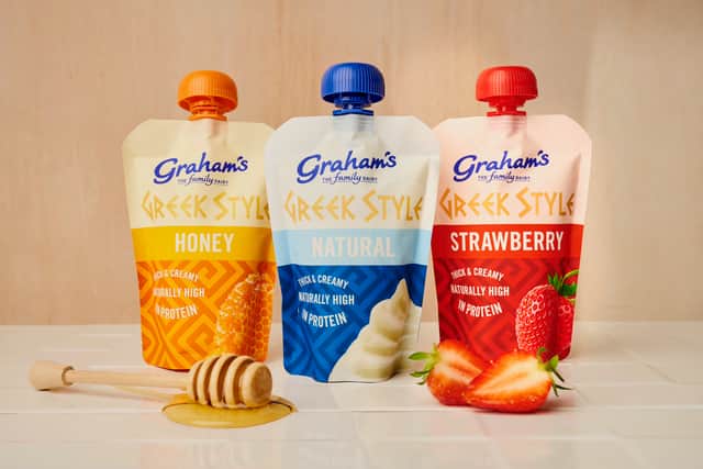 Much of its recent success has been driven by that sizeable investment in new products, including the dairy’s high-protein range featuring Protein 25 pouches, yogurt pots and drinks, dessert-style protein yogurts, Skyr Icelandic-style yogurts and Scotland’s first Greek yogurt pouch - the latest innovation from the firm.