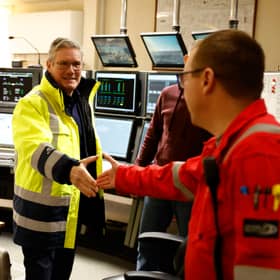Keir Starmer, seen in the control room at the St Fergus Gas Terminal last year, should adopt a pragmatic policy that accelerates the renewable sector's growth while supporting investment in homegrown oil and gas (Picture: Jeff J Mitchell)