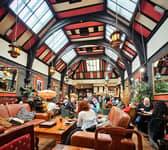 One of the most stunning coffee houses Glasgow has to offer, the interior matched by an exemplary standard of food and drinks. The menu offers shawarma, salads, hummus. Alongside coffee, tea and matcha. A nice place to hang out for a while with friends, even play a game of chess. 
