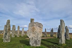 The Calanais Standing Stones are an extraordinary cross-shaped setting of stones erected 5,000 years ago