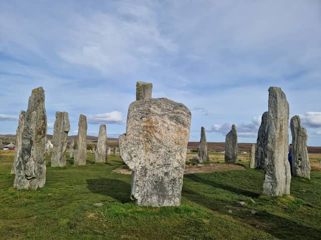 The Calanais Standing Stones are an extraordinary cross-shaped setting of stones erected 5,000 years ago