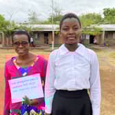 Community worker Rose Manjanja asks Jessy, 16, a secondary school pupil in Malawi, where she wants to be when she is 25 years old