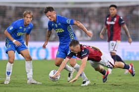 Liam Henderson in action for Empoli during the 1-1 draw at Bologna in Serie A on August 31. (Photo by Alessandro Sabattini/Getty Images)