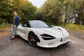 Steven Chisholm with the Mclaren 750S near Langbank