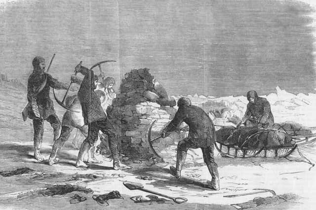 The 1859 McClintock expedition to look for missing explorer John Franklin and his team found records left by Captains Crozier and Fitzjames in a cairn on Point Victory, King William Island (Picture: Edward Gooch Collection/Hulton Archive)