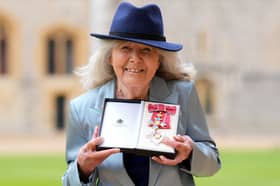 Jilly Cooper was appointed a Dame Commander of the Order of the British Empire at Windsor Castle earlier this year (Picture: Andrew Matthews)
