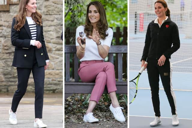Kate Middleton looks stylish whatever she wears - even when she's wearing trainers