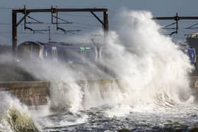 Storm Ashley was the first storm of the 2024/25 season to hit Scotland - causing waves to crash against the sea defences in Saltcoats.