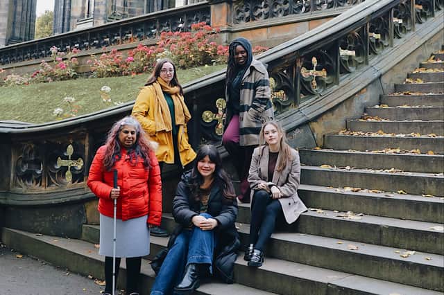 Kirin Saeed, Emery Schaffer, Jaïrus Obayomi, Hannah Low and Rachel O'Regan are working on F-Bomb Theatre's new project Monumental.