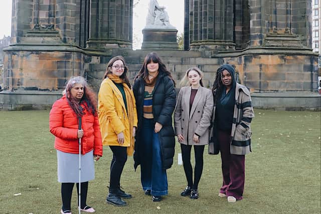 Kirin Saeed, Emery Schaffer, Hannah Low, Rachel O'Regan and Jaïrus Obayomi are working on F-Bomb Theatre's new project Monumental.