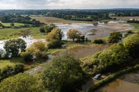 Heavy rain in England last month saw farmland flooded as rivers burst their banks (Picture: Dan Kitwood)
