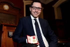 Gordon Aikman was awarded the British Empire Medal in 2015 for services to motor neurone disease awareness and research (Picture: Lisa Ferguson)