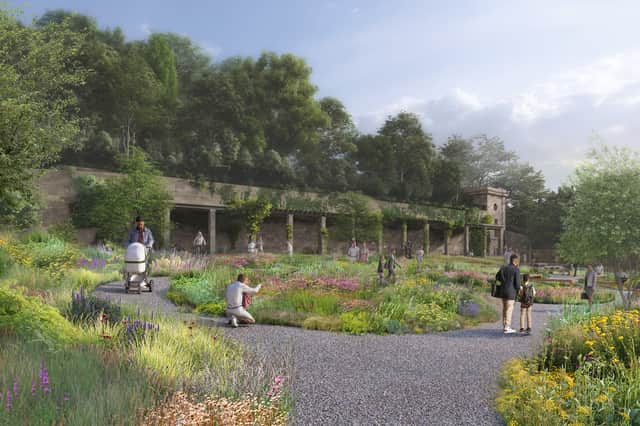 Two new gardens will be created on either side of Edinburgh's former Royal High School under plans to turn it into a National Centre for Music.