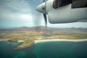 A view of South Uist from the plane coming in to Barra. PIC: Visit Scotland.