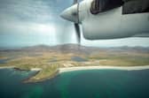 A view of South Uist from the plane coming in to Barra. PIC: Visit Scotland.