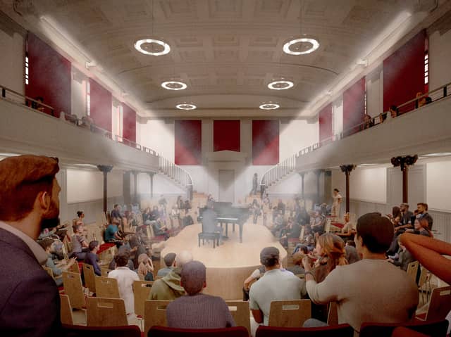 Edinburgh’s former Royal High School building on Calton Hill is earmarked for a new National Centre for Music. Picture: Stewart Attwood