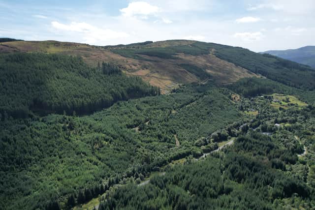 Leitters Forest, which is home to a historic gold mine, has come on the market for offers near £2million.
