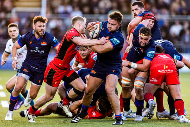 Ali Price, left, Paddy Harrison, centre, and Ben Muncaster, right, have all impressed for Edinburgh.