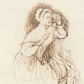 Detail from the cover of Some Ballads of Anna Gordon, Mrs Brown of Falkland