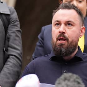 Manchester Arena attack survivors Martin Hibbert has won a High Court harassment case against former television producer Richard Hall, who claims the 2017 bombing was staged. Picture: James Manning/PA Wire 