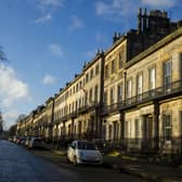 Regent Terrace in Edinburgh is one of Scotland's most expensive streets for property. Homes sell for an average price of at least £1.4 million. Picture: Lisa Ferguson