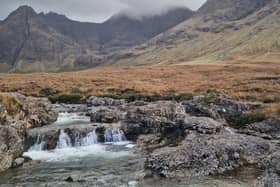 The Fairy Pools on the Isle of Skye in October 