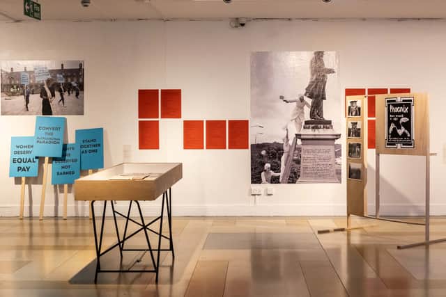 Installation view of Outside the Circle at the Cooper Gallery, Dundee