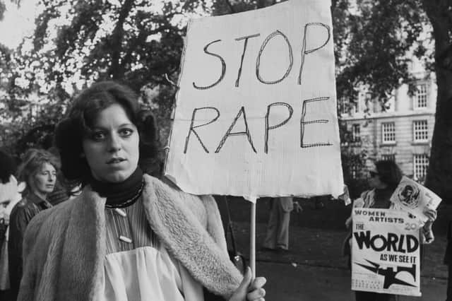 Rape crisis centres were developed by feminists in the 1970s to provide support for women survivors of sexual violence (Picture: Keystone/Hulton Archive)