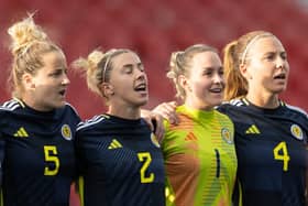 Scotland head to Hungary in the first leg of their Euro 2025 playoff. Cr: SNS Group.