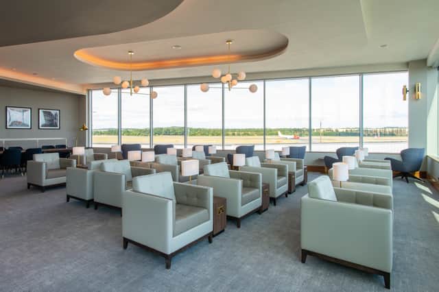 The Plaza Premium lounge at Edinburgh Airport