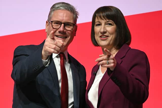 Rachel Reeves, seen with Keir Starmer, needs to try to lift the public mood in her Budget on Wednesday (Picture: Oli Scarff)