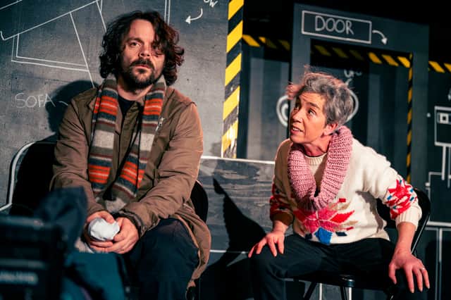 Ross Mann and Gowan Calder in Cassie and the Space Cowboy