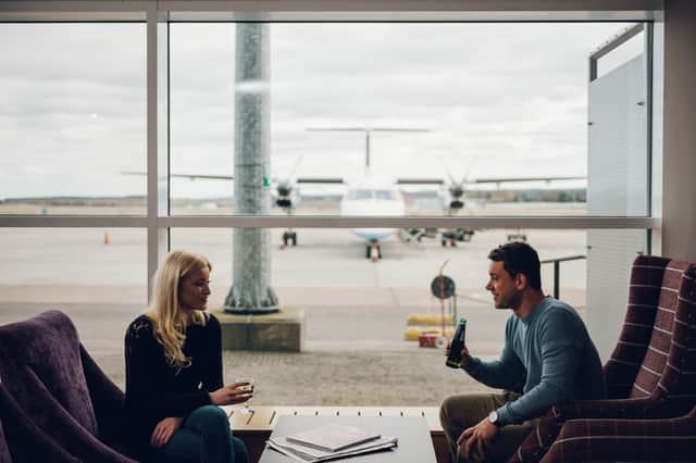 The Aspire lounge at Inverness Airport
