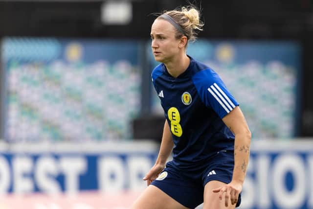 Martha Thomas was on target for Scotland.